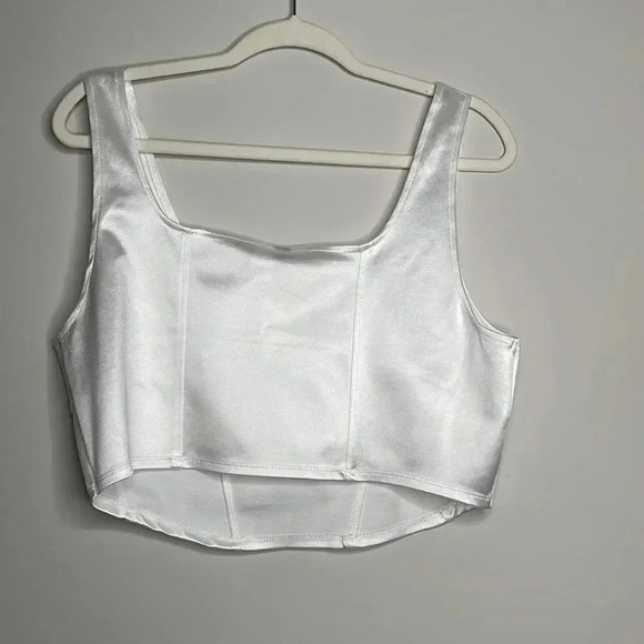 H&M corset bustier satin top - Picture 7 of 7